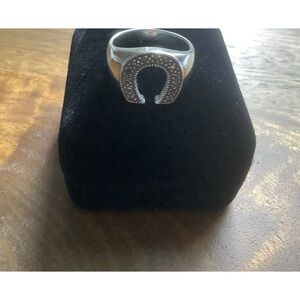 Marcasite Sterling Horseshoe Ring